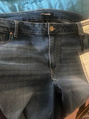 Womens indigo Straight-Leg Jeans